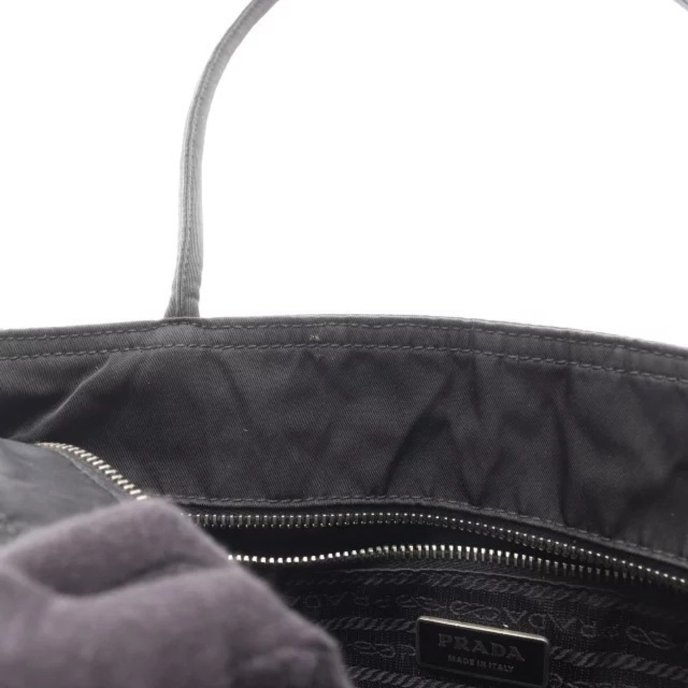 Prada Shoulder Bag TESSUTO Leather Black EASY - Picture 5 of 8